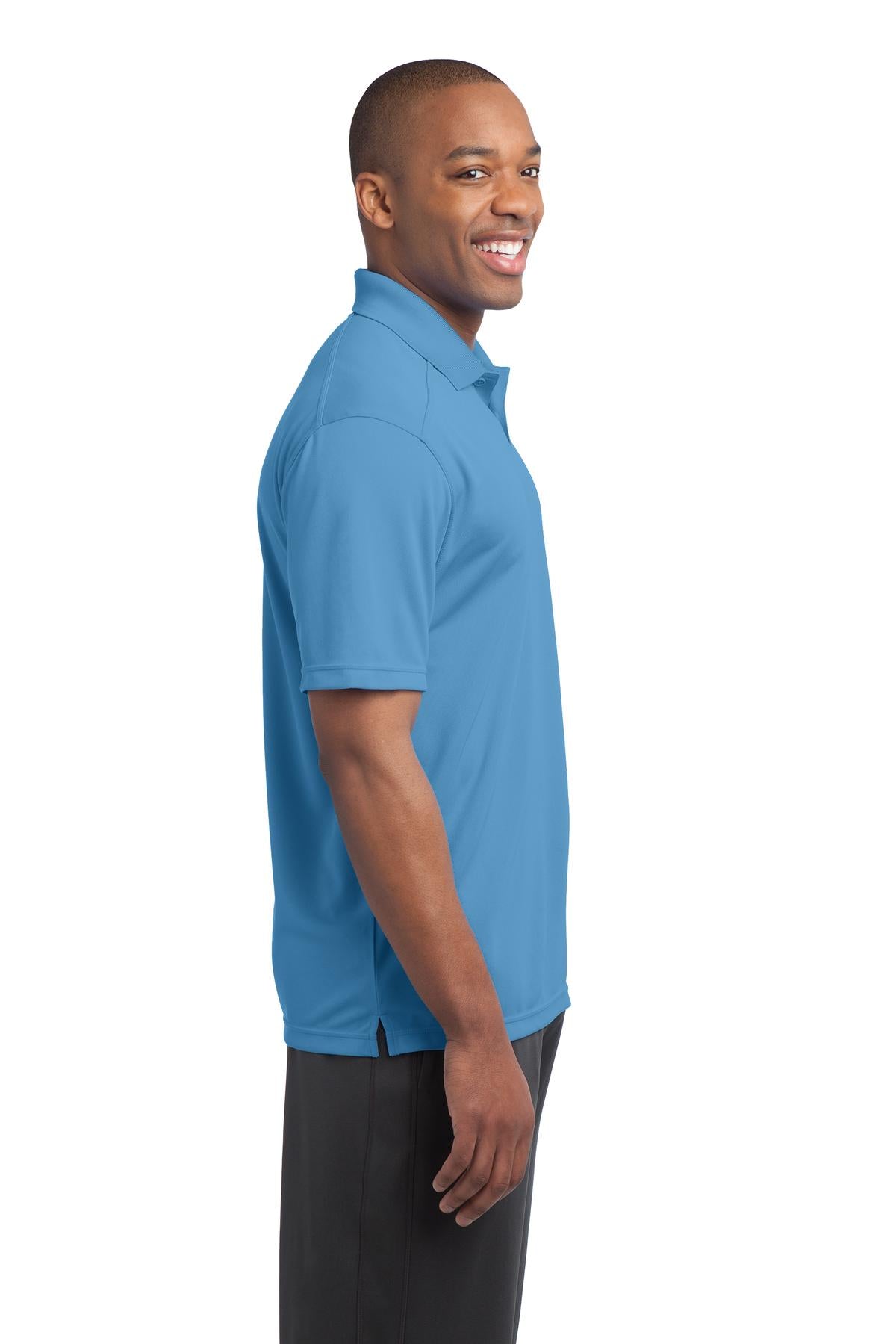 Carolina Blue Sport-Tek PosiCharge Micro-Mesh Polo. ST680 plain