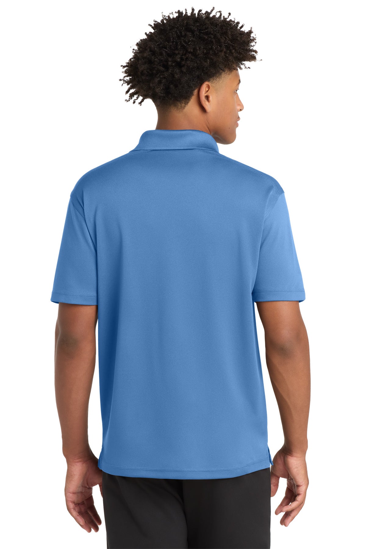 Carolina Blue Sport-Tek PosiCharge Micro-Mesh Polo. ST680 plain