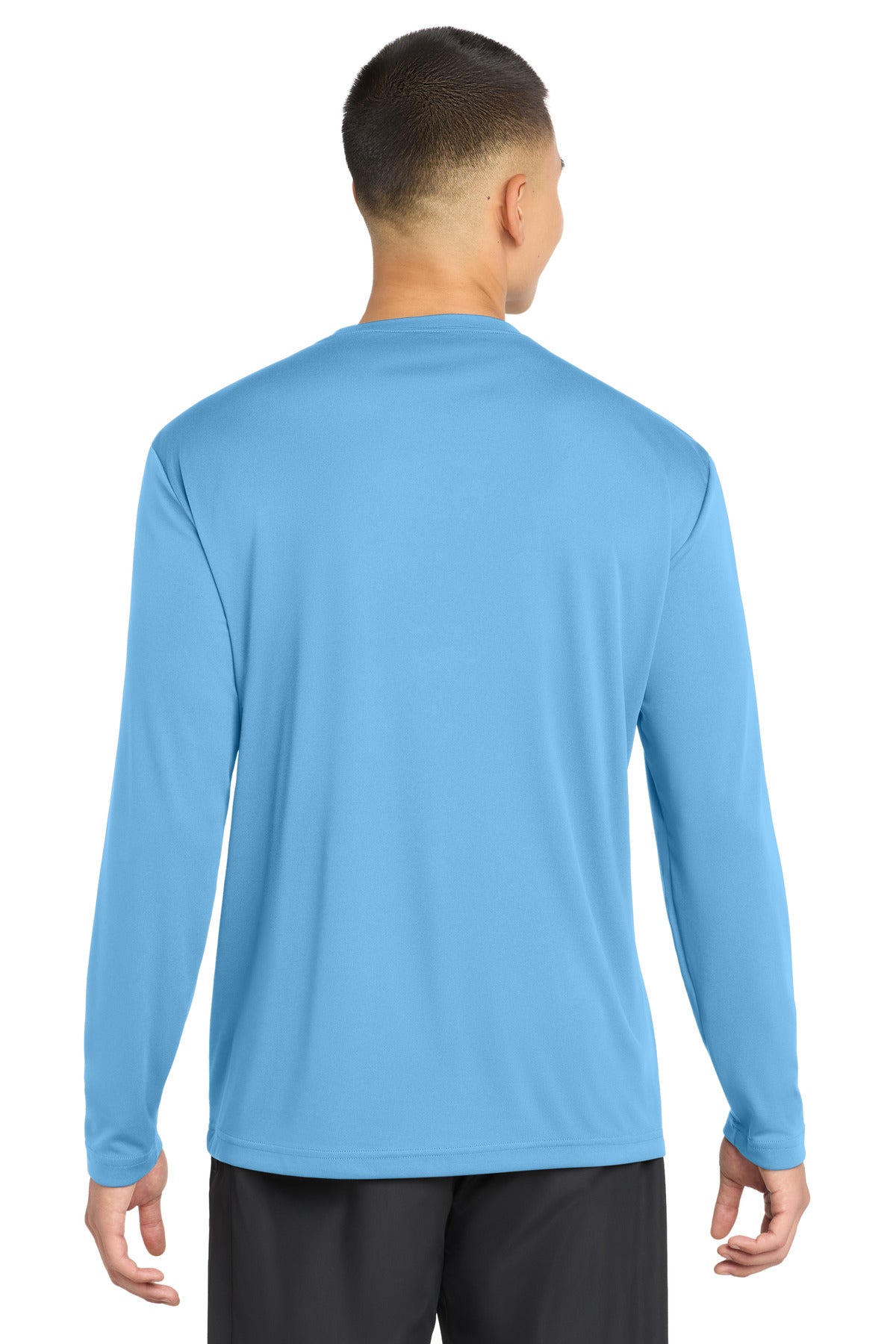 Carolina Blue Sport-Tek Tall Long Sleeve PosiCharge Competitor Tee. TST350LS plain