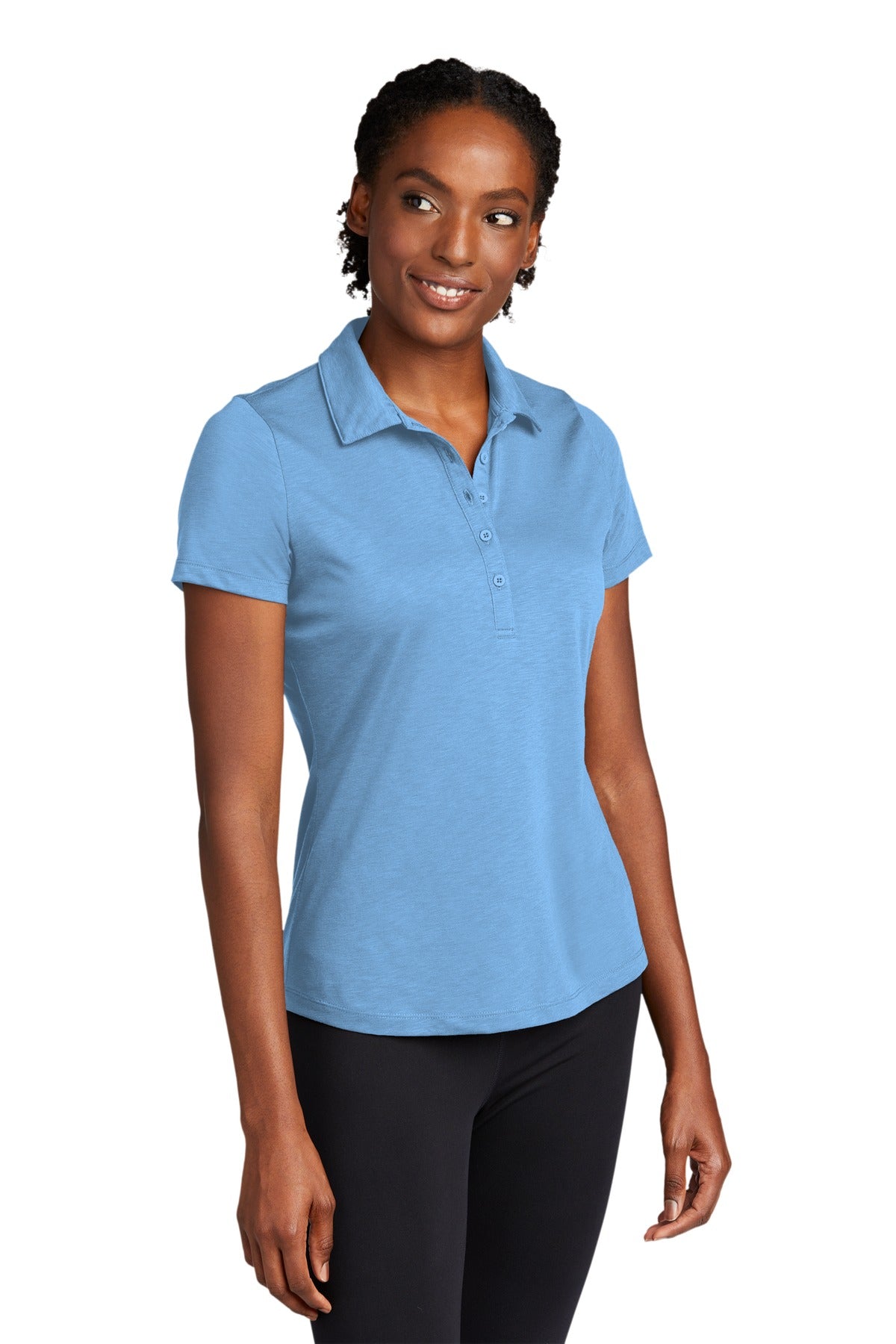 CarolinaBl Sport-Tek Women's PosiCharge Strive Polo. LST530 plain