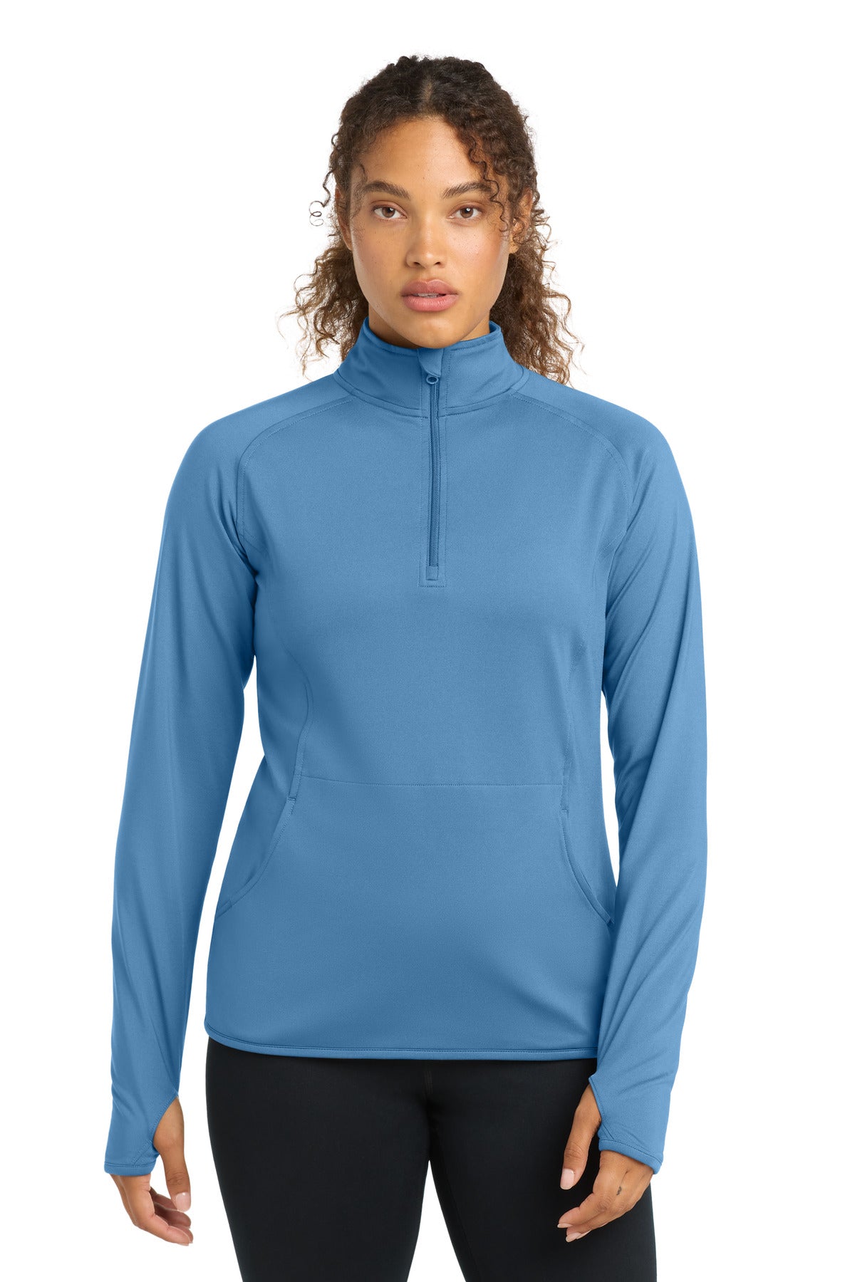 CarolinaBl Sport-Tek Women's Sport-Wick Stretch 1/4-Zip Pullover. LST850