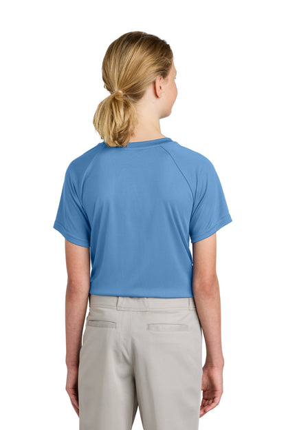 CarolinaBl Sport-Tek Youth PosiCharge Competitor 2-Button Henley YST359 plain