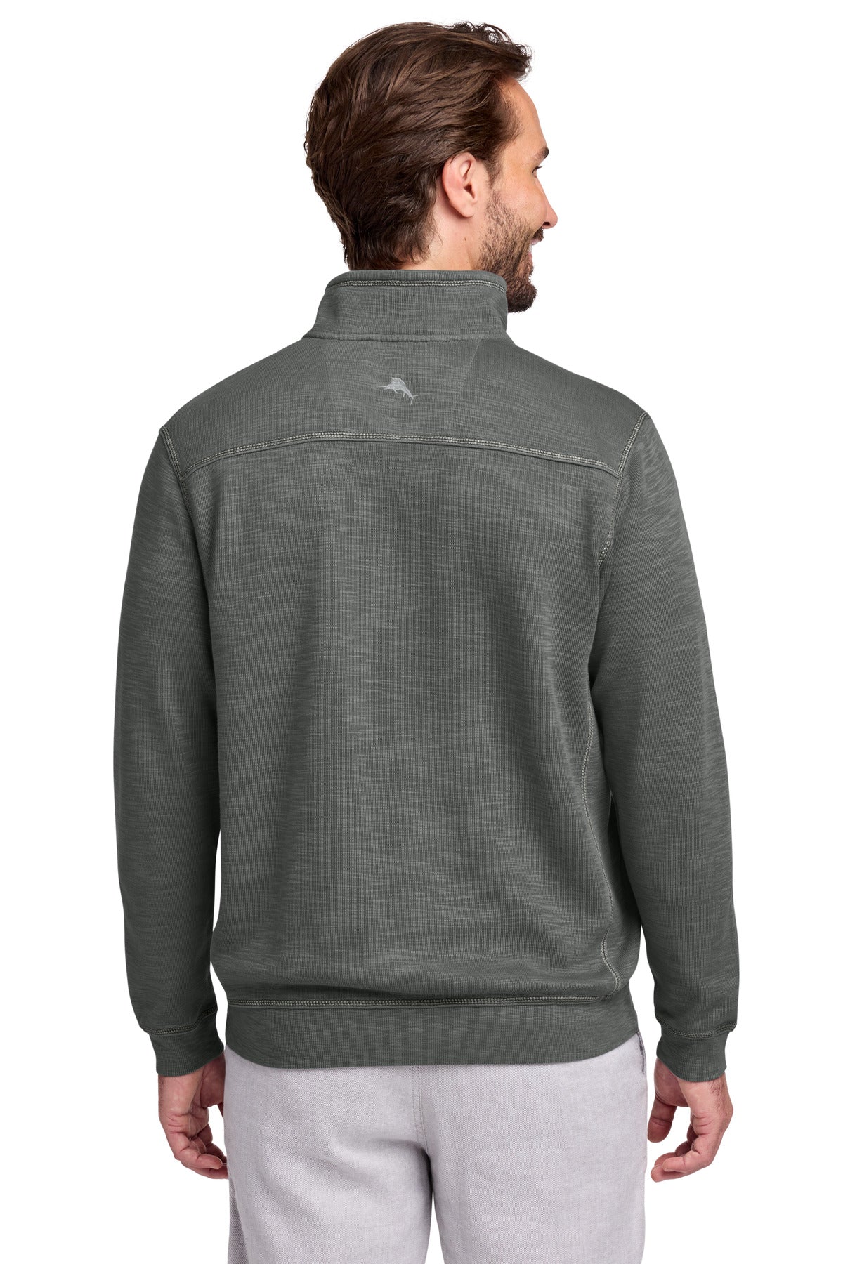 CaveGrey Tommy Bahama Tobago Bay 1/2-Zip ST226342TB plain