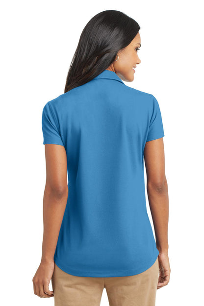 Celadon Blue Port Authority Women's Dry Zone Grid Polo. L572 plain