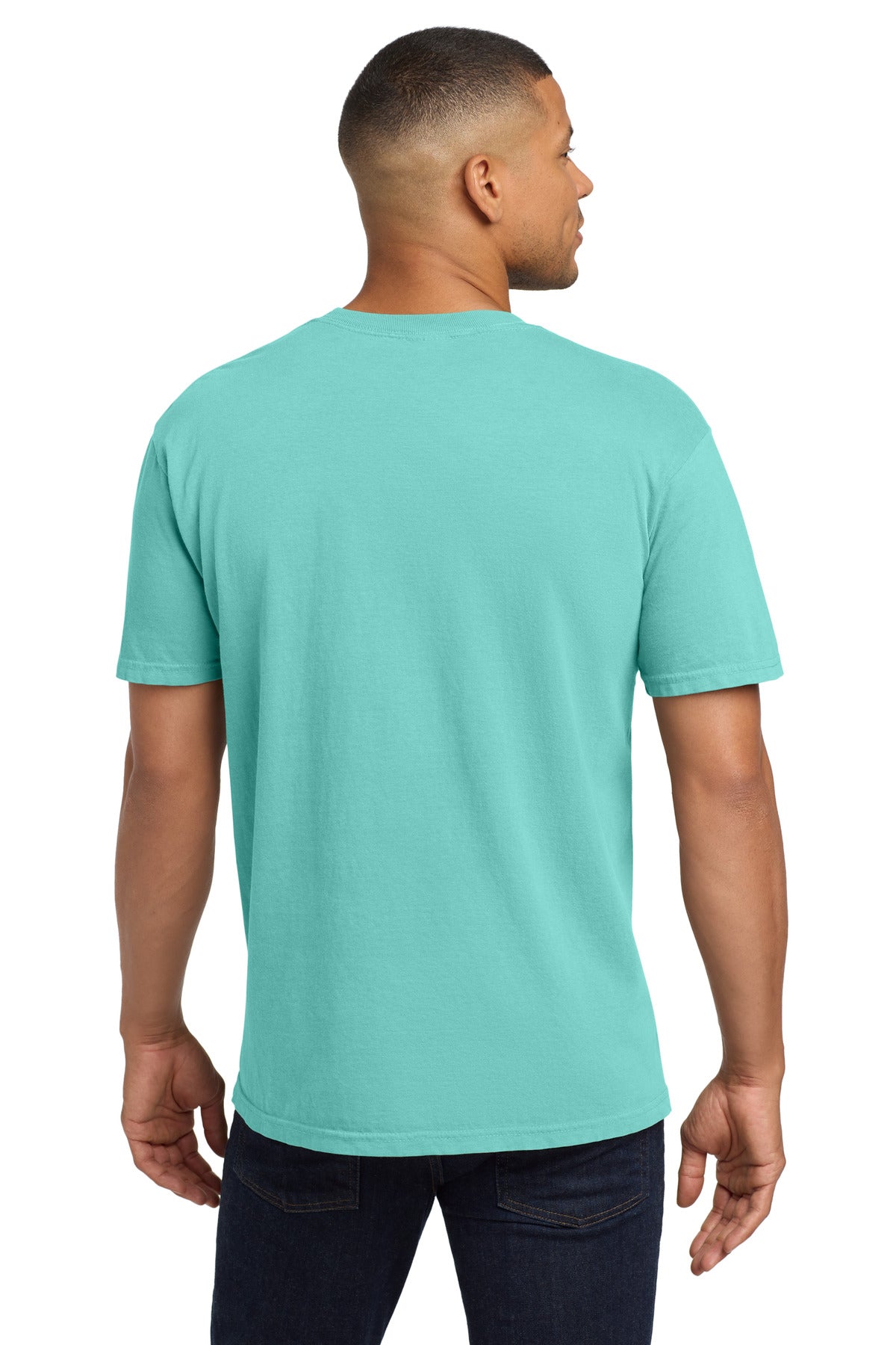 Chalky Mint COMFORT COLORS Heavyweight Ring Spun Pocket Tee. 6030 plain