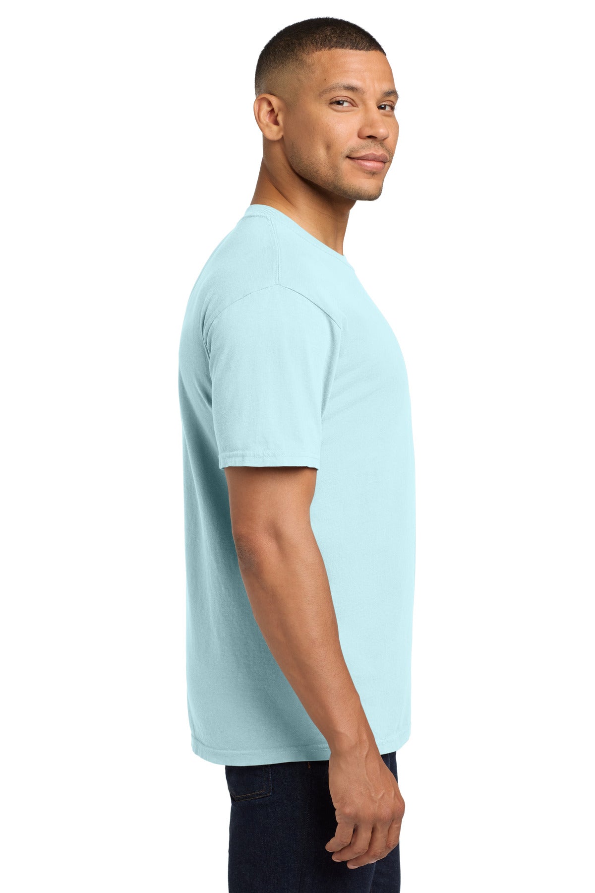 Chambray COMFORT COLORS Heavyweight Ring Spun Pocket Tee. 6030 plain