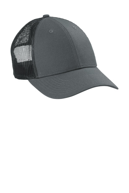 Charcoal CornerStone Canvas Mesh Back Cap. CS811 plain