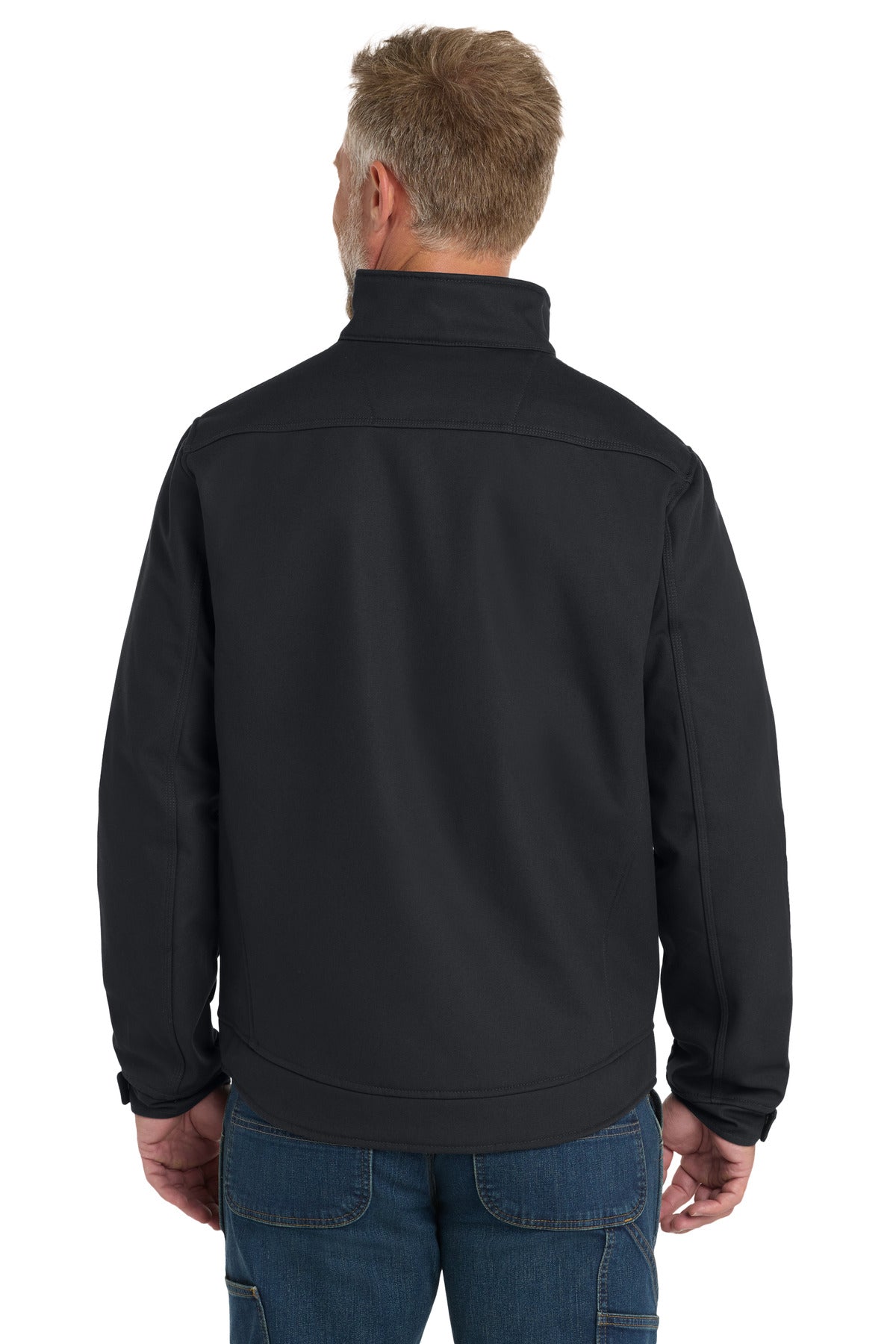 Charcoal CornerStone Duck Bonded Soft Shell Jacket CSJ60 plain