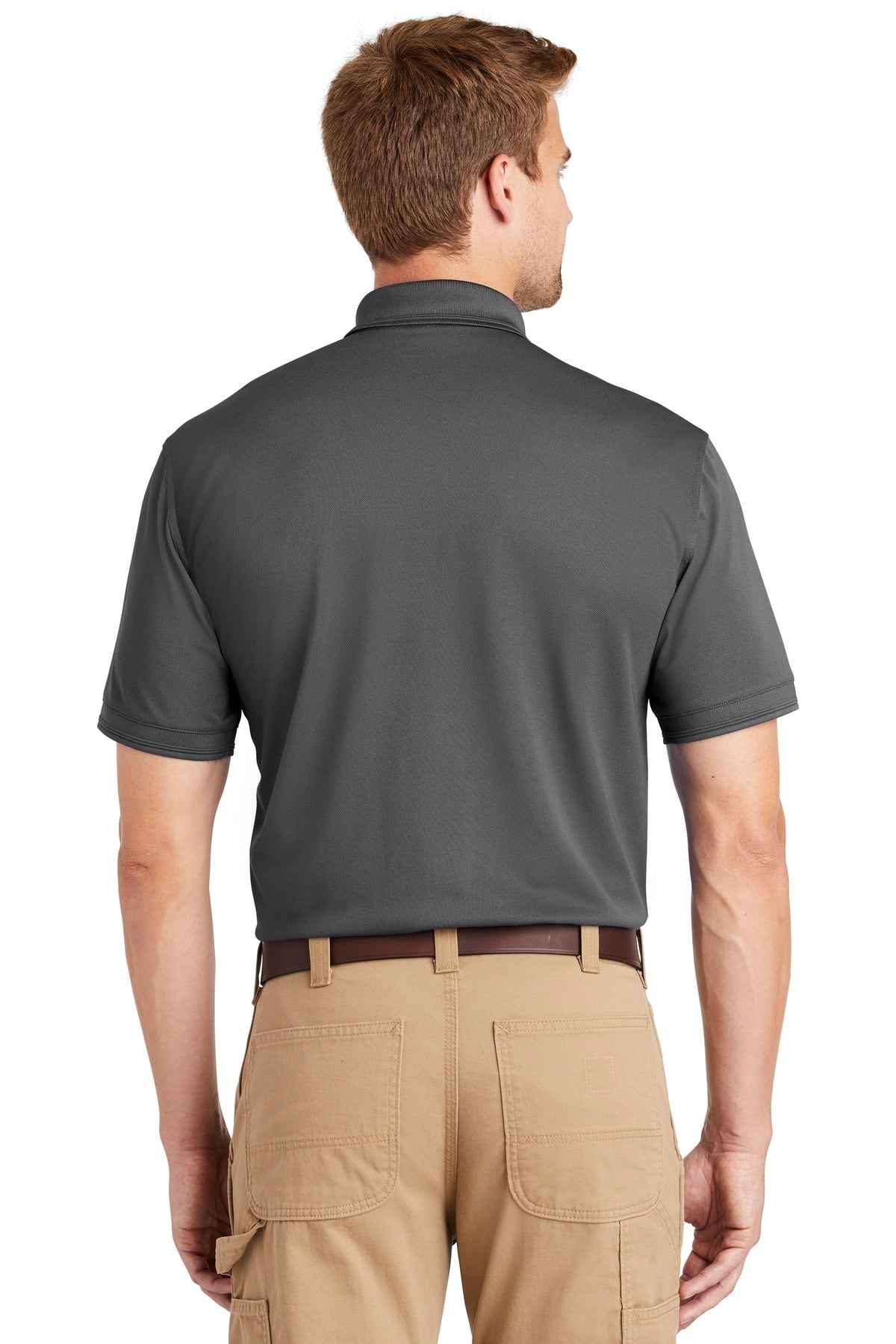 Charcoal CornerStone Industrial Snag-Proof Pique Polo. CS4020 plain