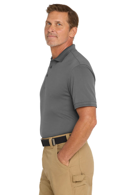 Charcoal CornerStone Industrial Snag-Proof Pique Polo. CS4020 plain
