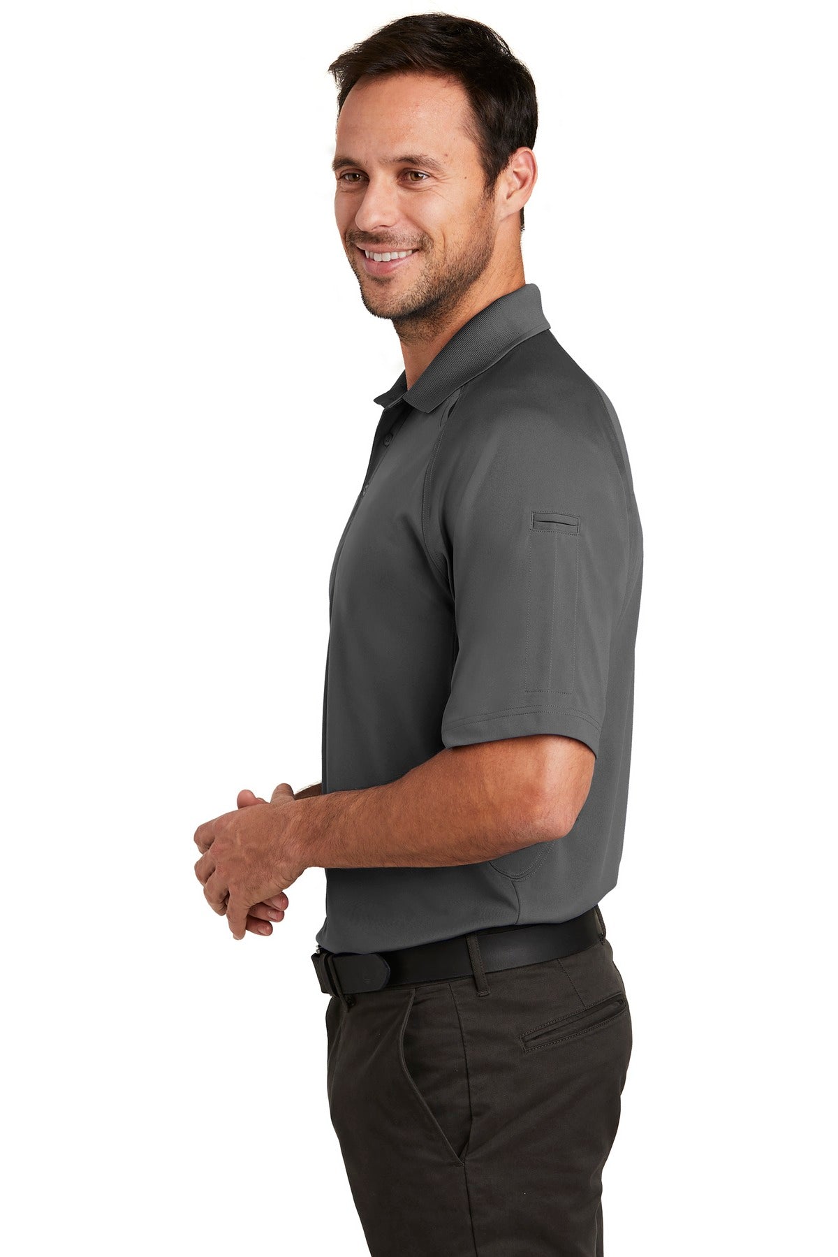 Charcoal CornerStone Select Lightweight Snag-Proof Tactical Polo. CS420 plain