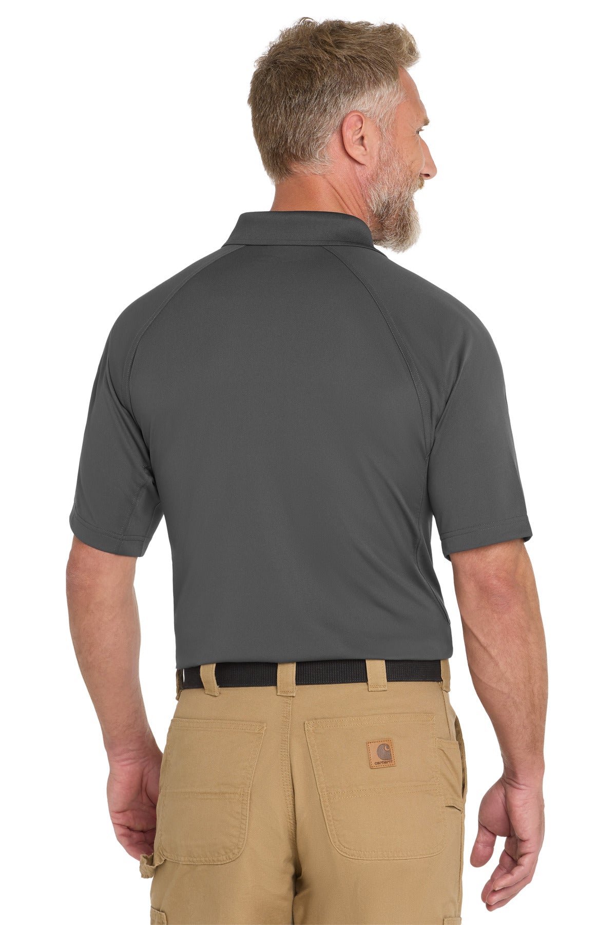 Charcoal CornerStone Select Lightweight Snag-Proof Tactical Polo. CS420 plain