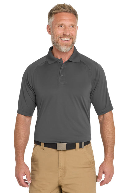 Charcoal CornerStone Select Lightweight Snag-Proof Tactical Polo. CS420 plain