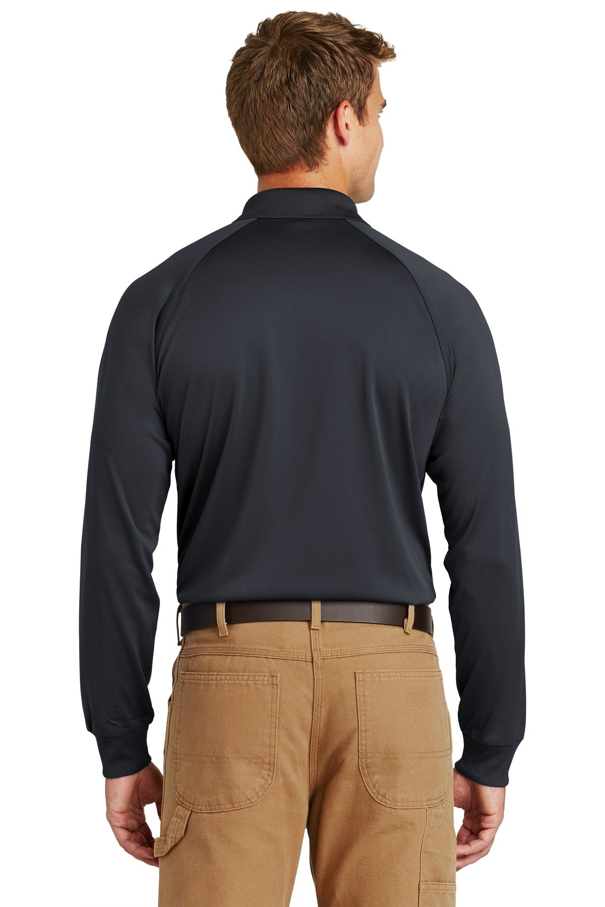 Charcoal CornerStone - Select Long Sleeve Snag-Proof Tactical Polo. CS410LS plain