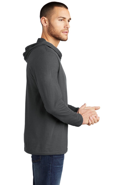 Charcoal District Perfect Tri Long Sleeve Hoodie. DM139 plain