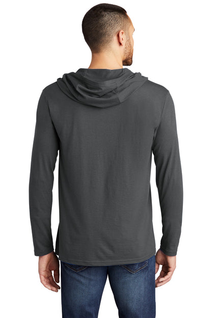 Charcoal District Perfect Tri Long Sleeve Hoodie. DM139 plain
