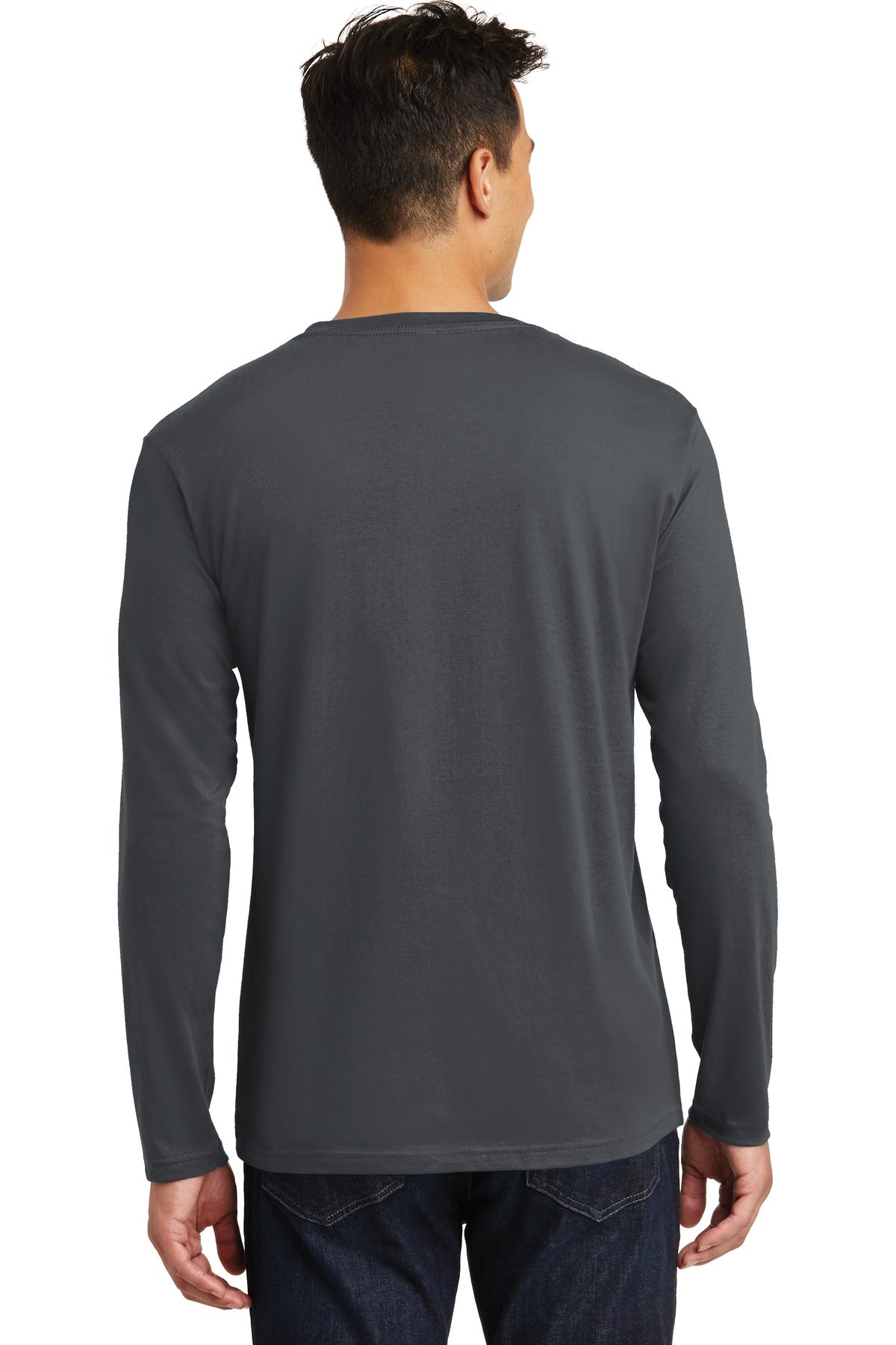 Charcoal District Perfect Weight Long Sleeve Tee. DT105 plain