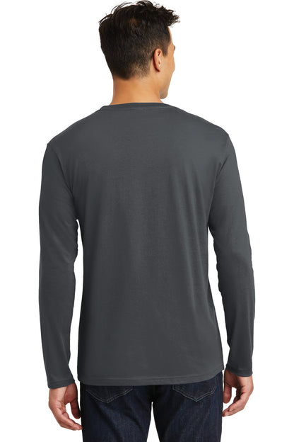 Charcoal District Perfect Weight Long Sleeve Tee. DT105 plain