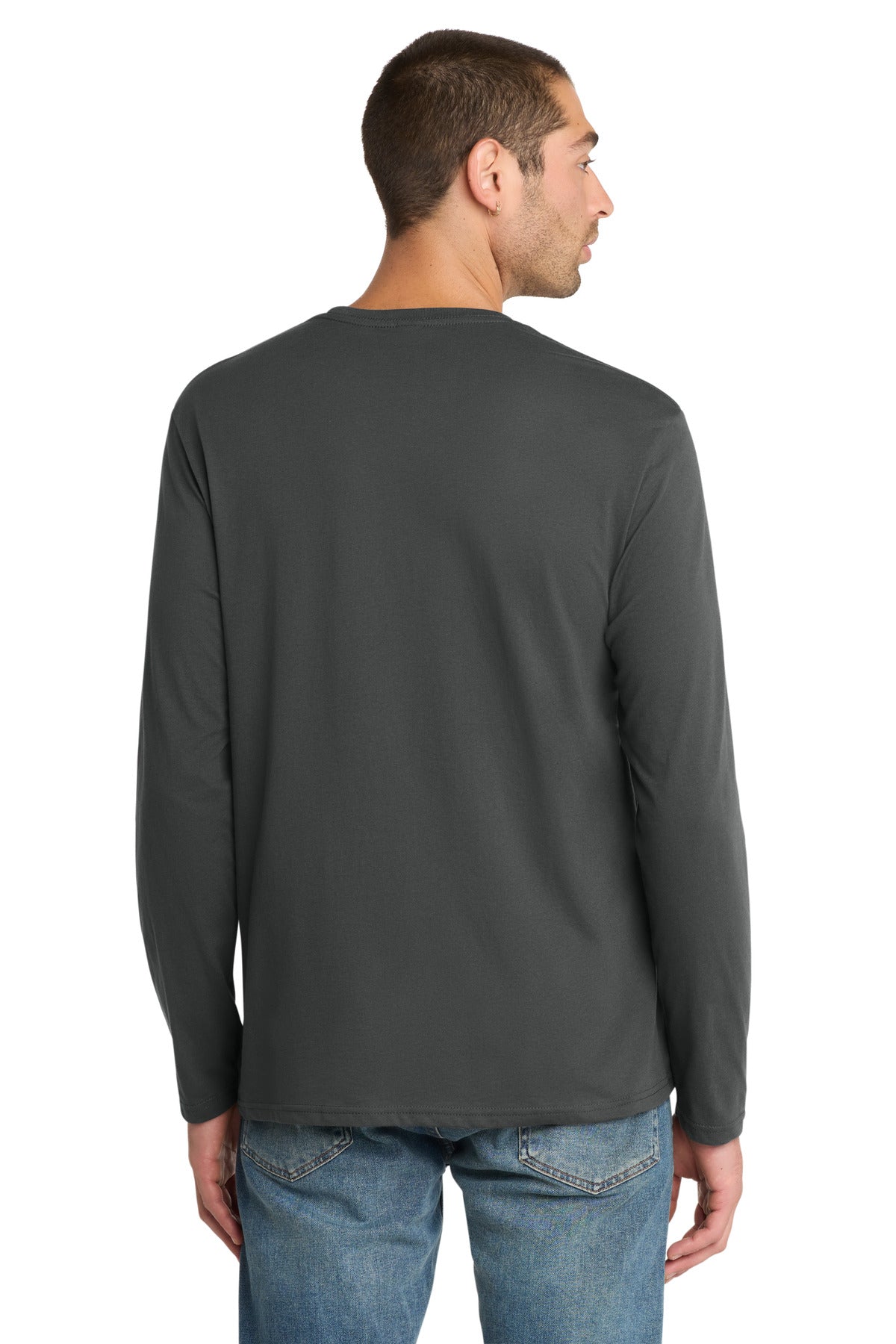 Charcoal District Perfect Weight Long Sleeve Tee. DT105 plain