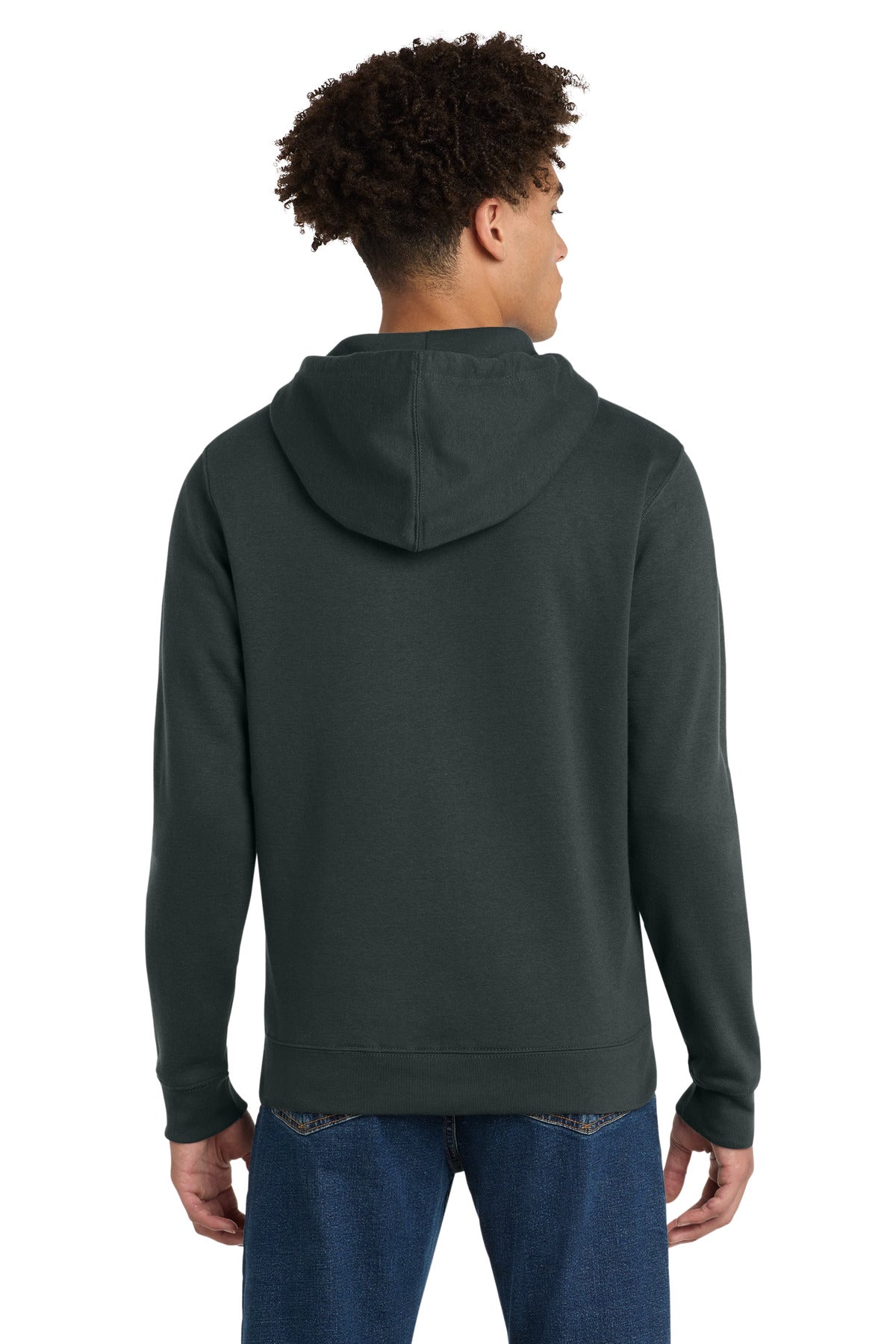 Charcoal District V.I.T. Fleece Full-Zip Hoodie DT6102 plain