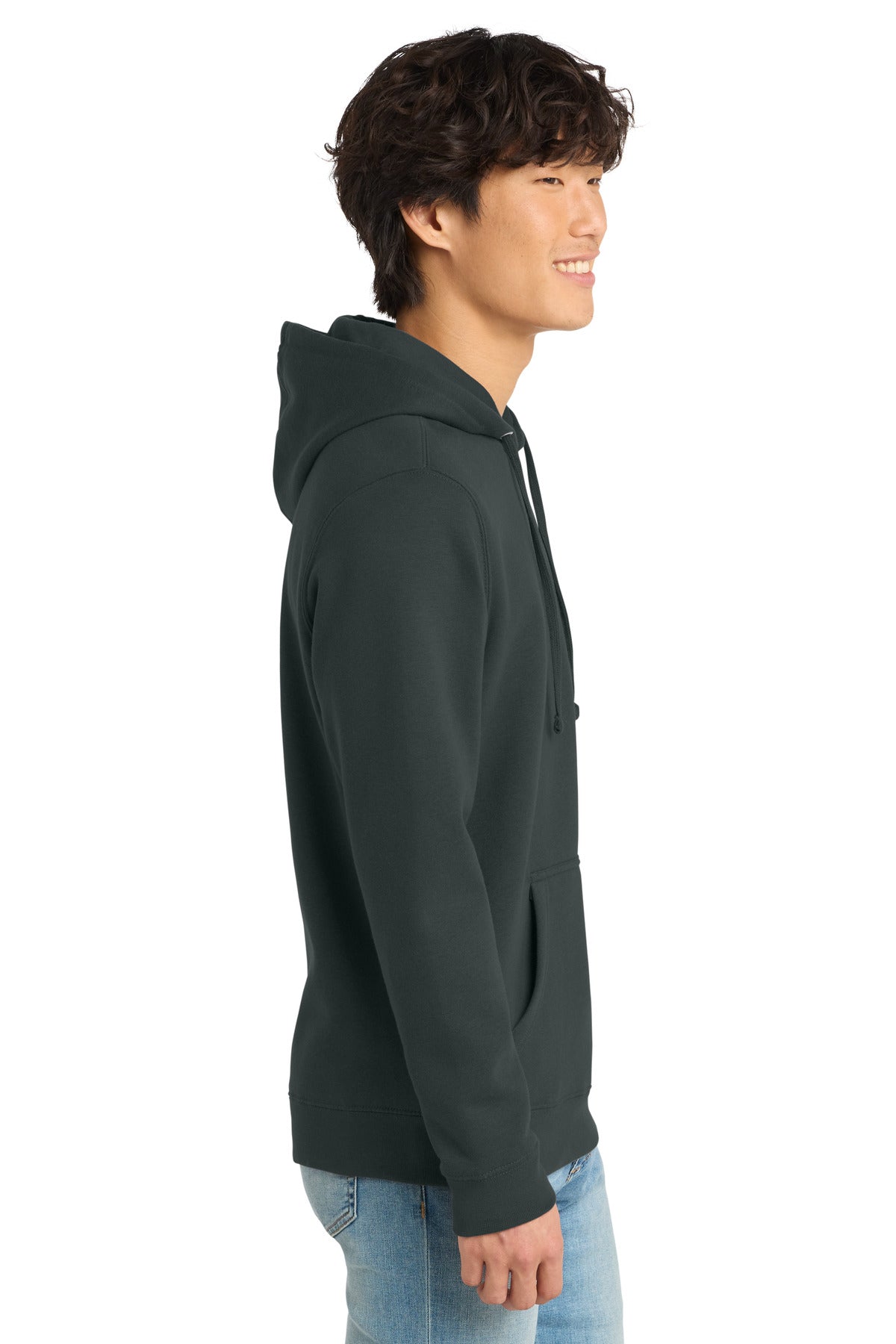 Charcoal District V.I.T. Fleece Hoodie DT6100 plain