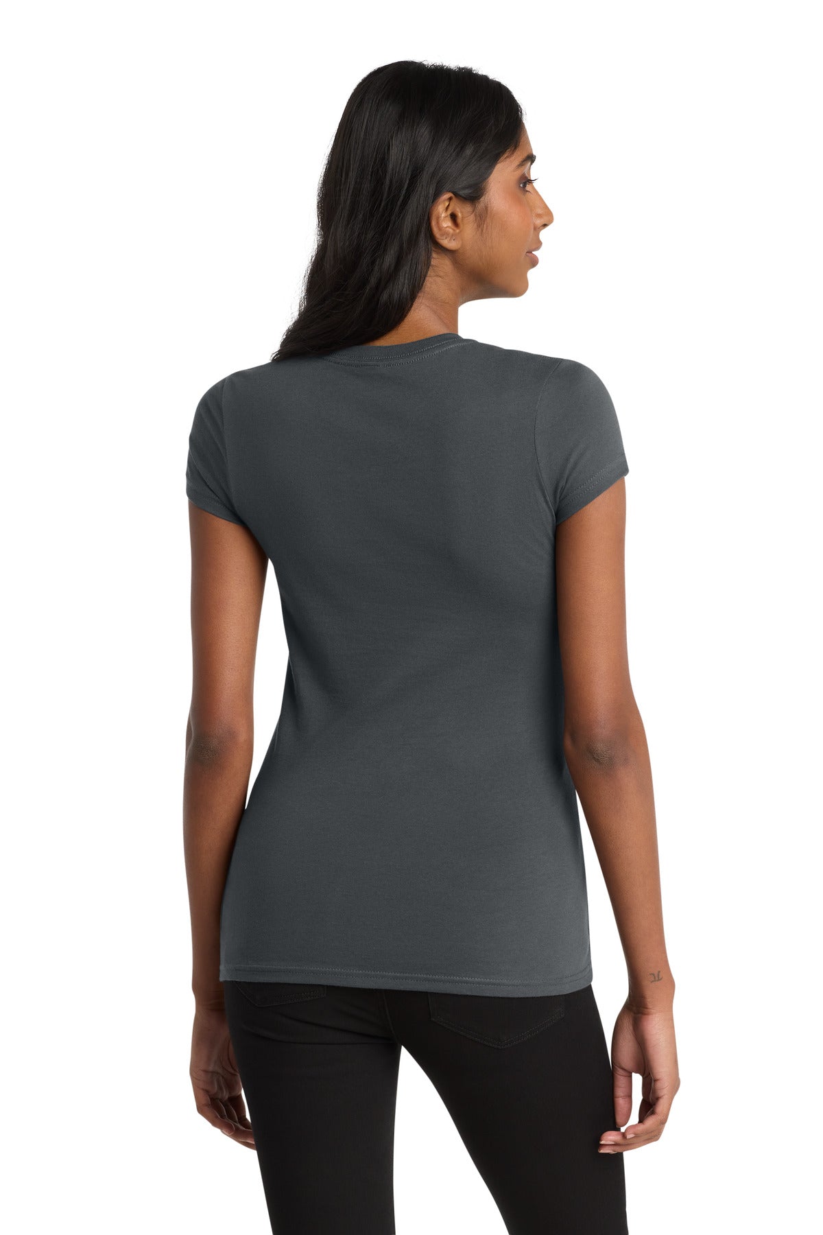 Charcoal District Women's Fitted Very Important Tee . DT6001 plain