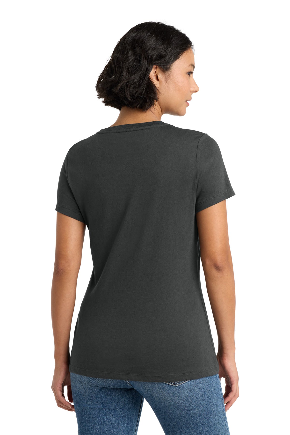 Charcoal District Women's Perfect Weight Tee. DM104L plain