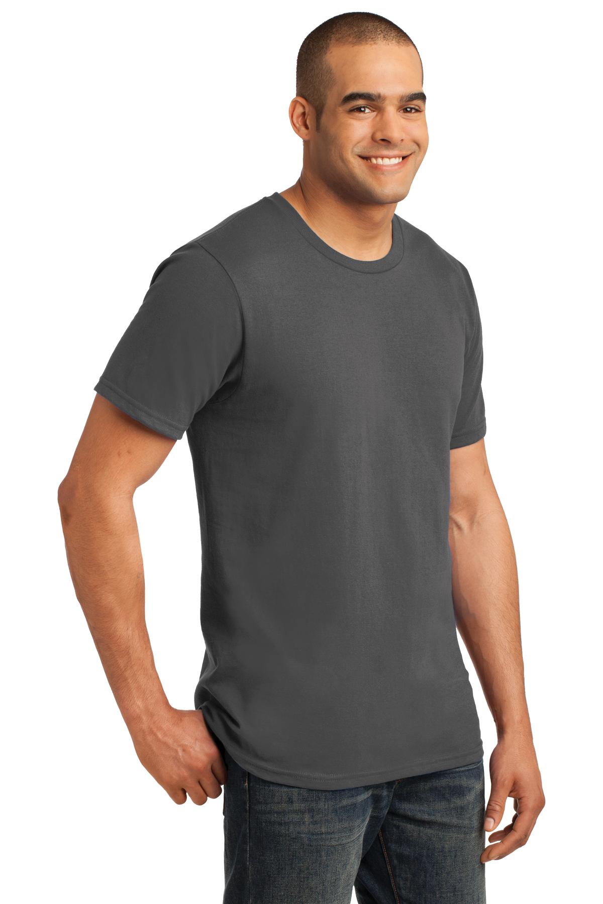 Charcoal Gildan 100% Ring Spun Cotton T-Shirt. 980 plain