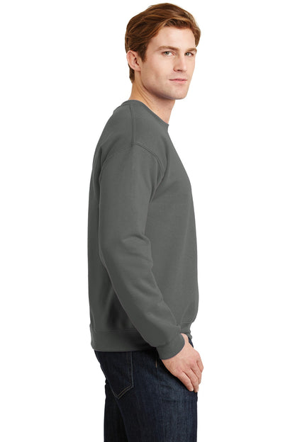 Charcoal Gildan Heavy Blend Crewneck Sweatshirt. 18000 plain