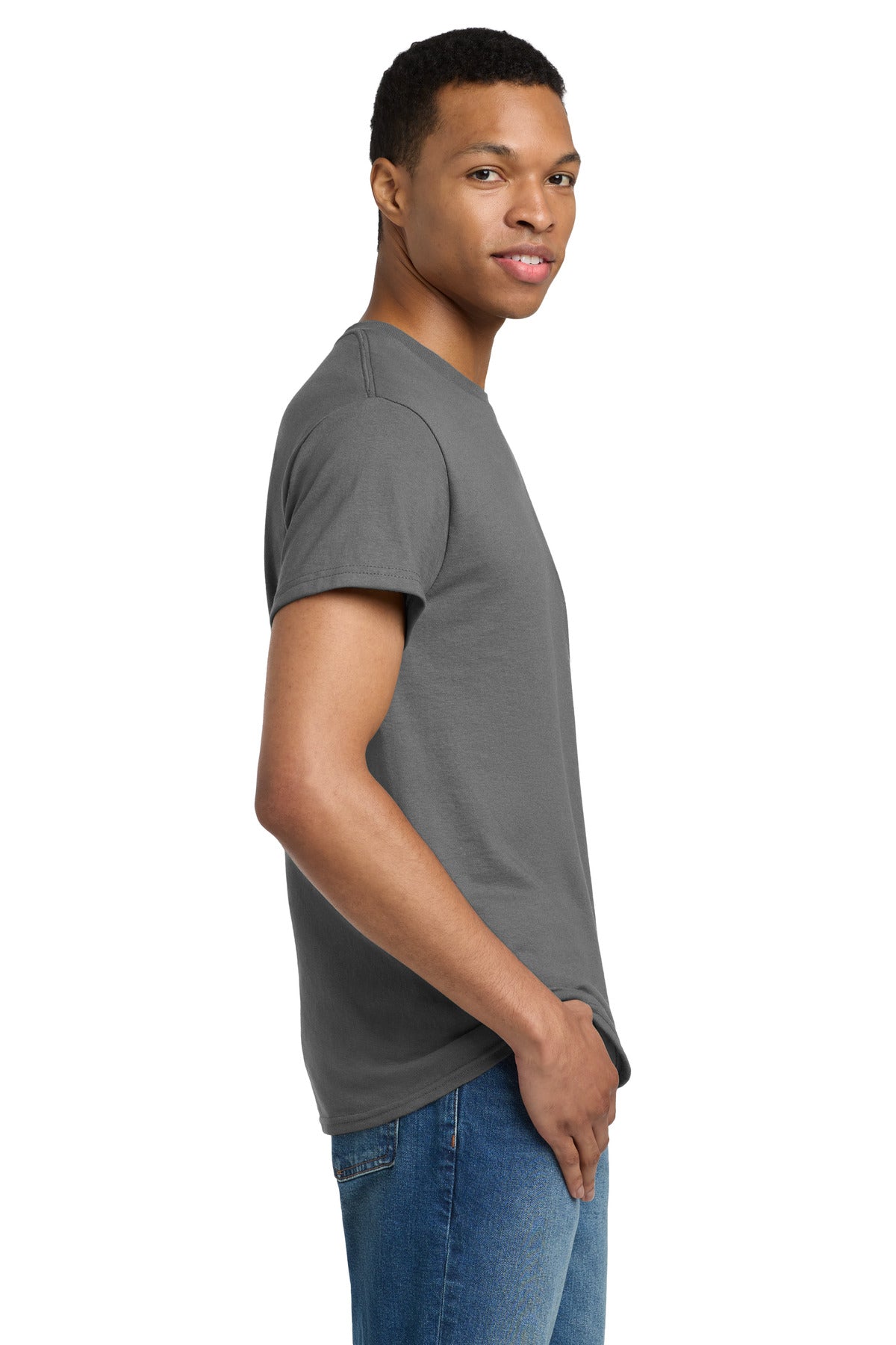 Charcoal Gildan Tall 100% US Cotton T-Shirt 2000T plain