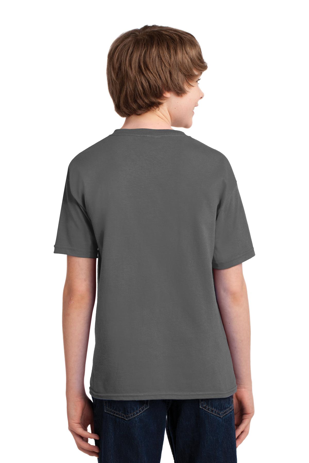 Charcoal Gildan Youth Gildan Performance T-Shirt. 42000B plain