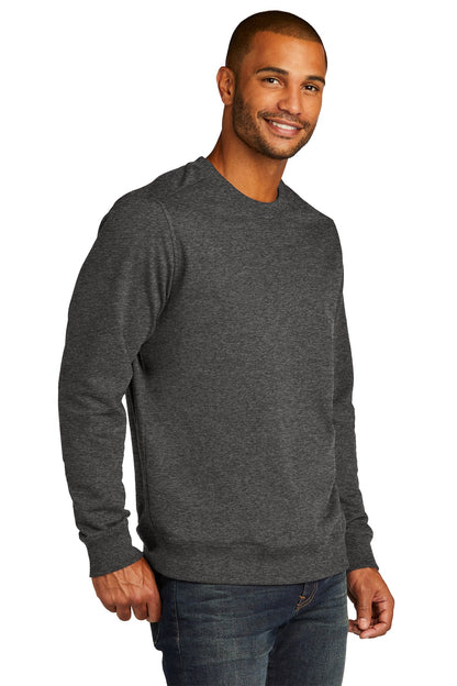 Charcoal Hthr District Re-Fleece Crew DT8104 plain
