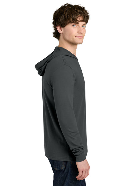 Charcoal Next Level Apparel CVC Long Sleeve Hoodie NL6221 plain
