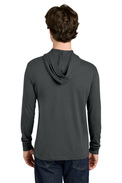 Charcoal Next Level Apparel CVC Long Sleeve Hoodie NL6221 plain