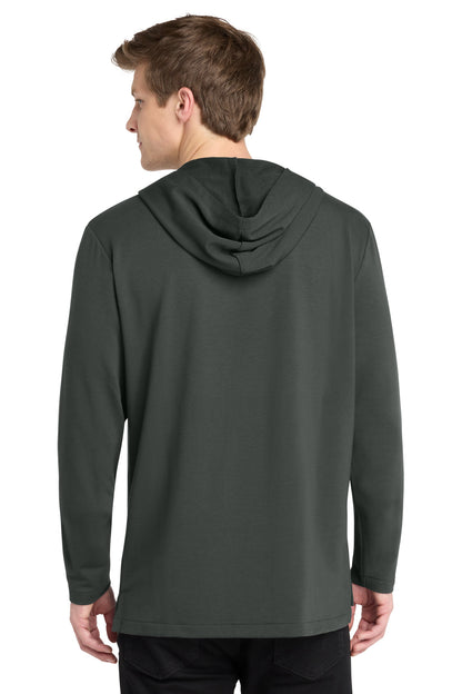 Charcoal Port Authority Microterry Pullover Hoodie K826 plain