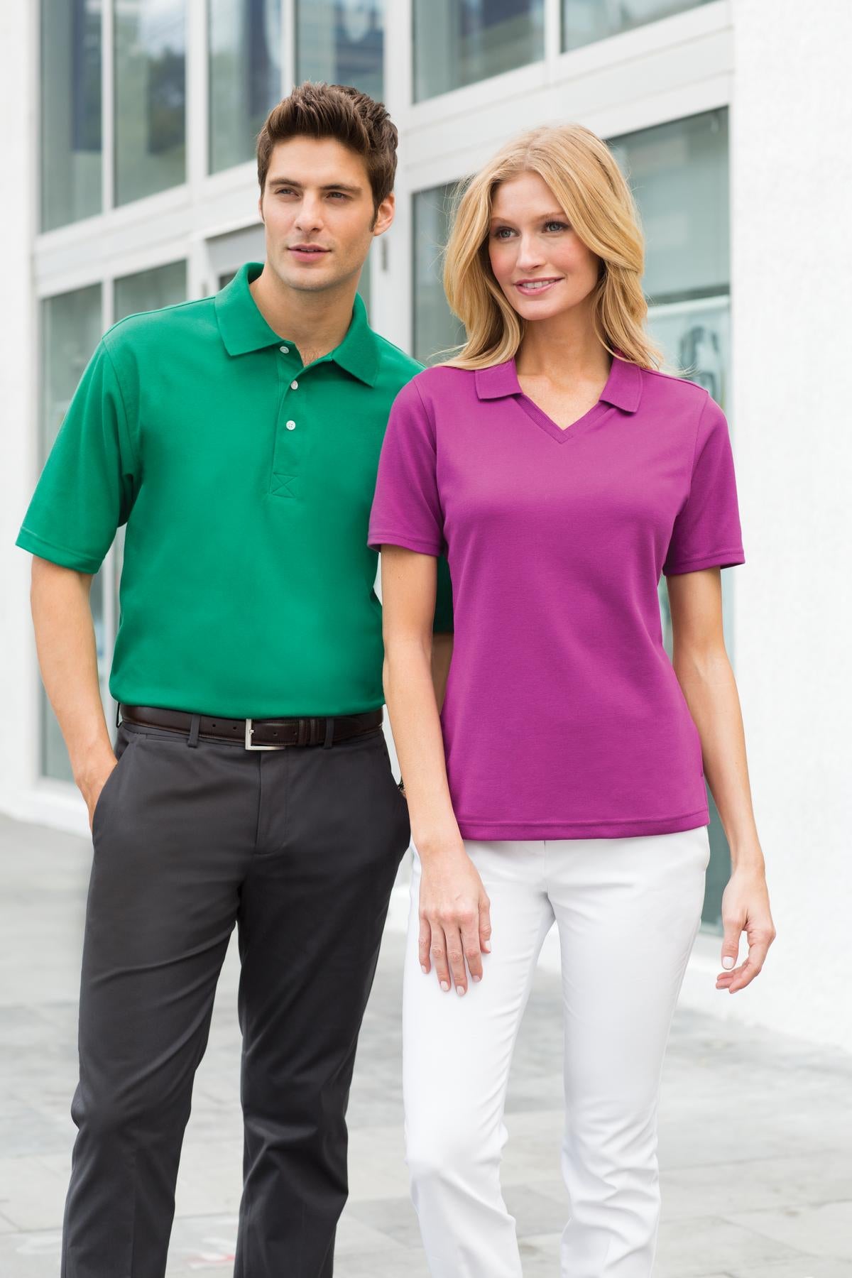 Charcoal Port Authority Tall Rapid Dry Polo. TLK455 plain