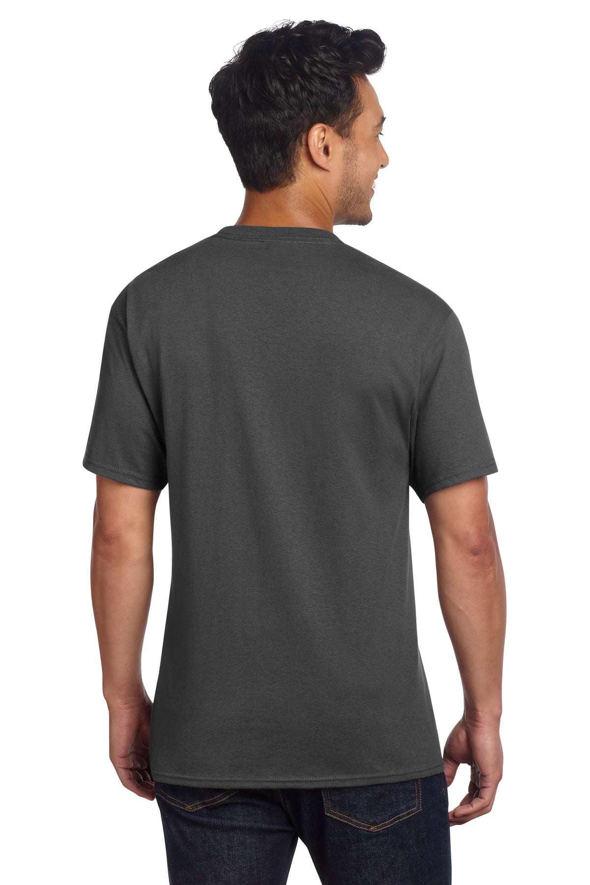 Charcoal Port & Co Core Cotton DTG Tee PC54DTG plain