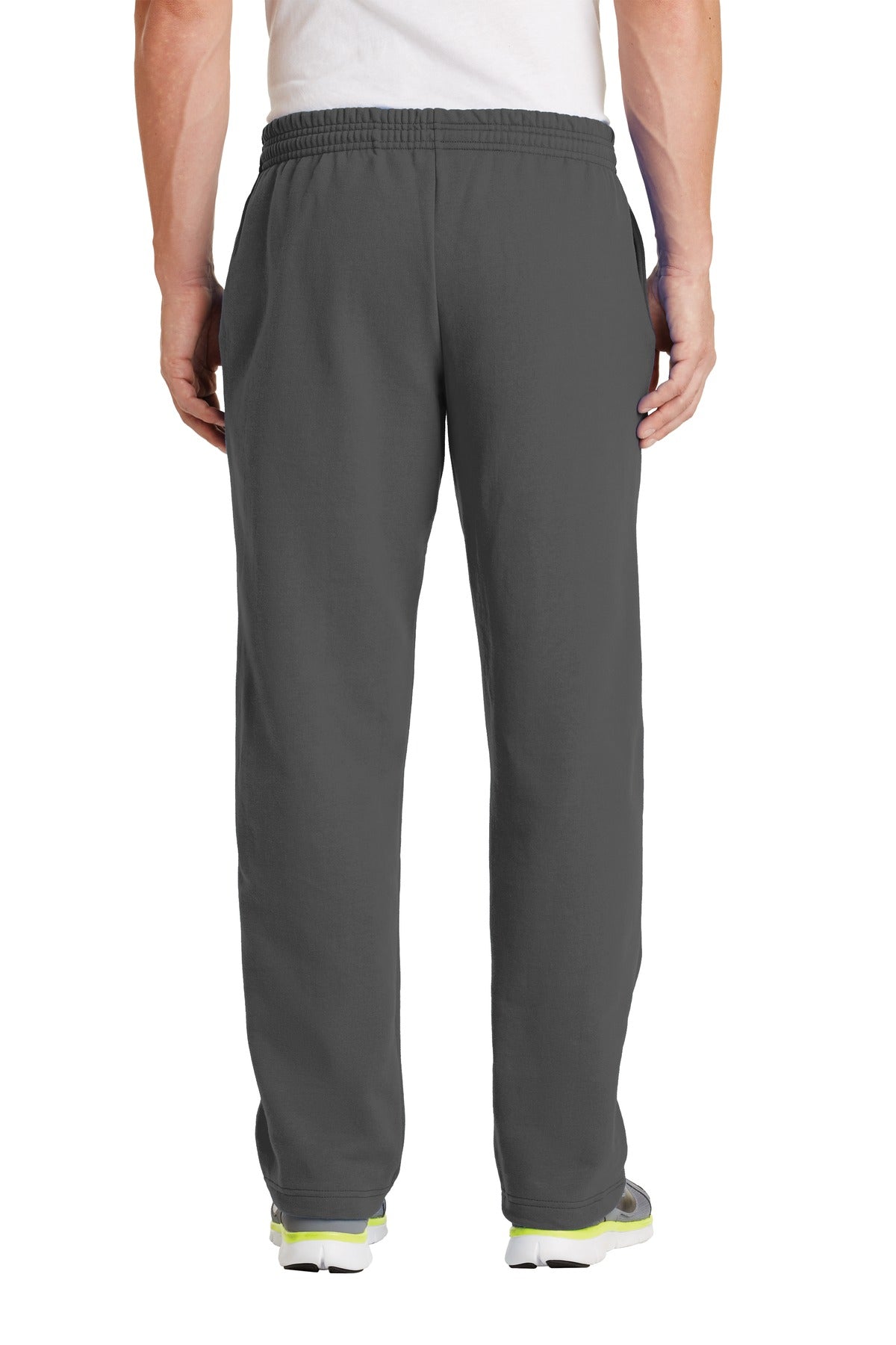 Charcoal Port & Co Core Fleece Sweatpant with Pockets. PC78P plain