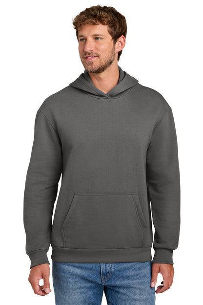 Charcoal Port & Co Easy Fleece Pullover Hooded Sweatshirt PC68H