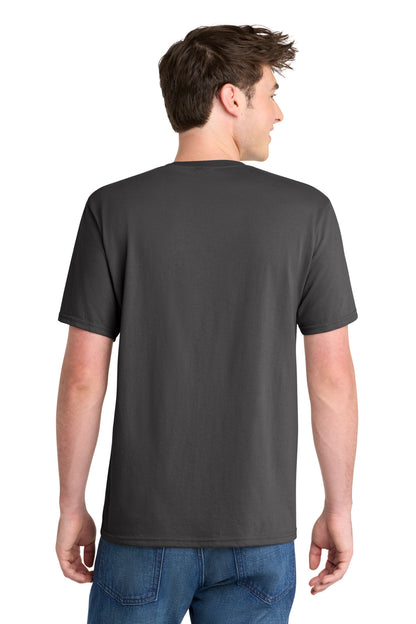 Charcoal Port & Co Performance Blend Tee. PC381 plain