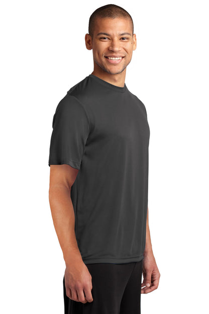 Charcoal Port & Co Performance Tee. PC380 plain