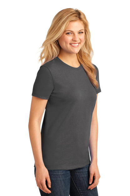 Charcoal Port & Co Women's Core Cotton Tee. LPC54 plain
