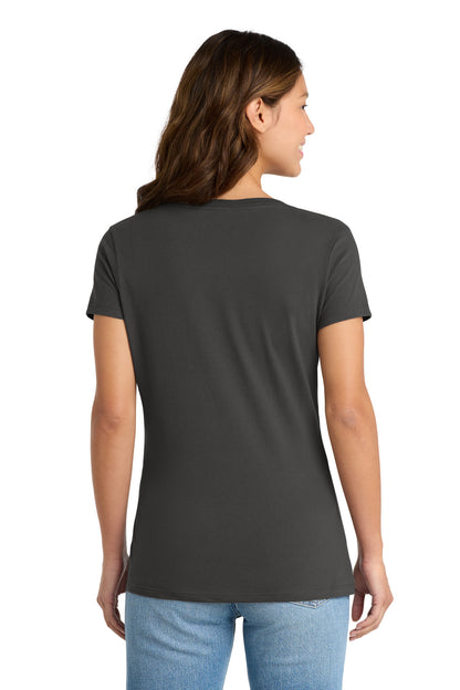 Charcoal Port & Co Women's Fan Favorite V-Neck Tee. LPC450V plain