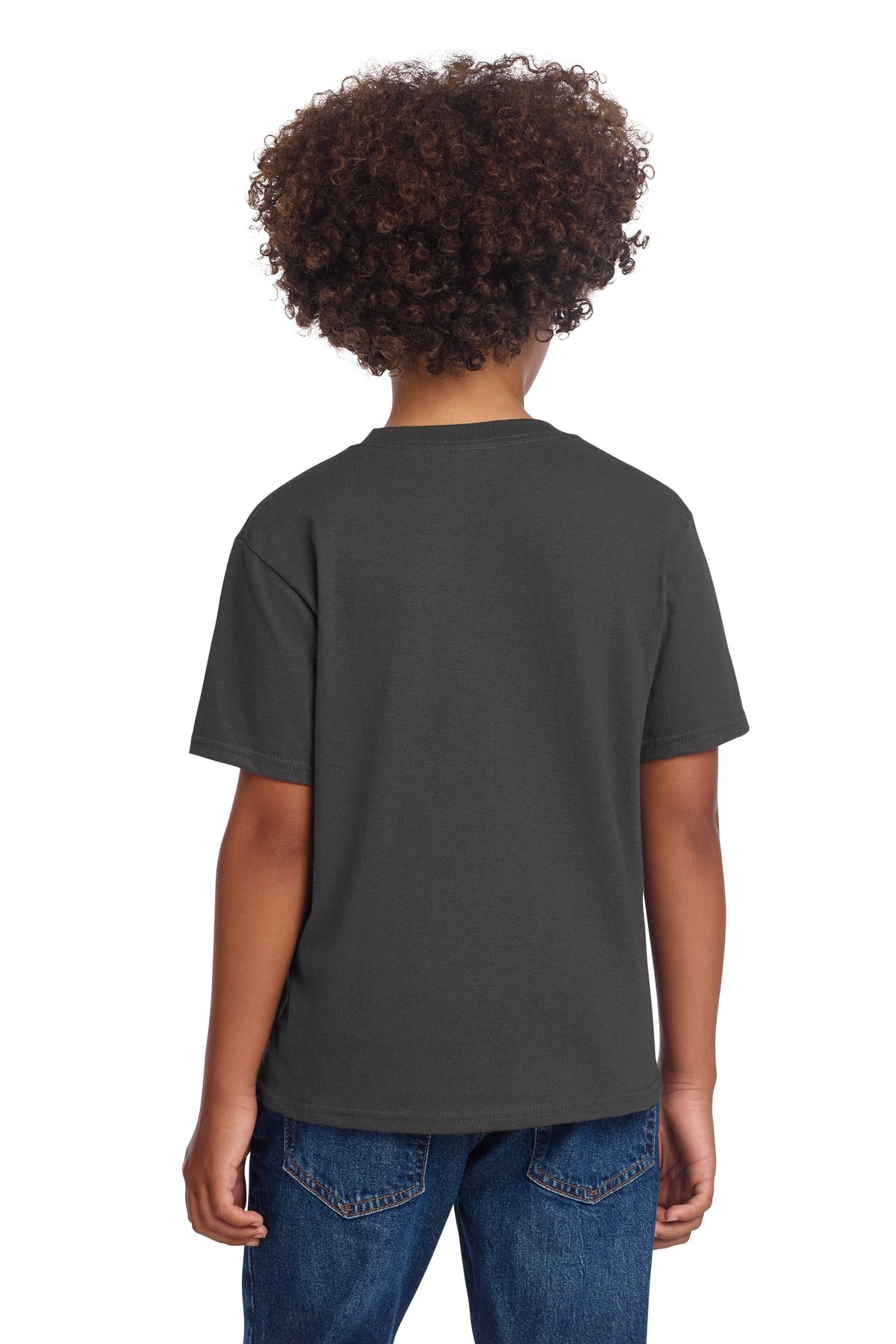 Charcoal Port & Co Youth Core Cotton DTG Tee PC54YDTG plain