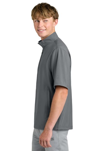 Charcoal Richardson Barrage Wind Shirt RA7400SSQ plain