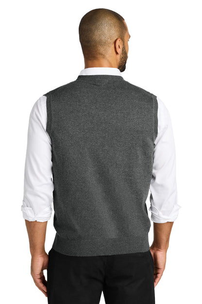 CharcoalHt Port Authority Easy Care Sweater Vest SW2860 plain