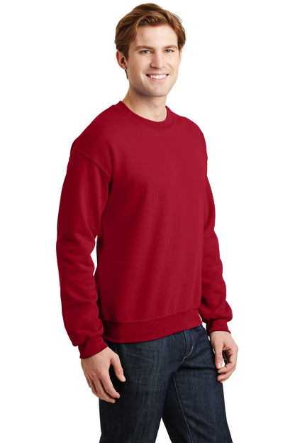 Cherry Red Gildan Heavy Blend Crewneck Sweatshirt. 18000 plain