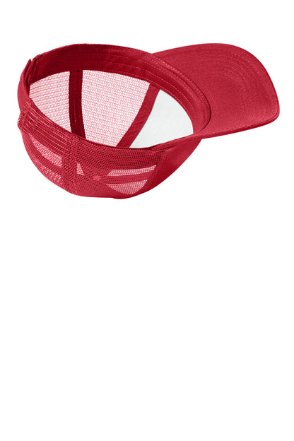 Chili Red Port Authority Adjustable Mesh Back Cap. C911
