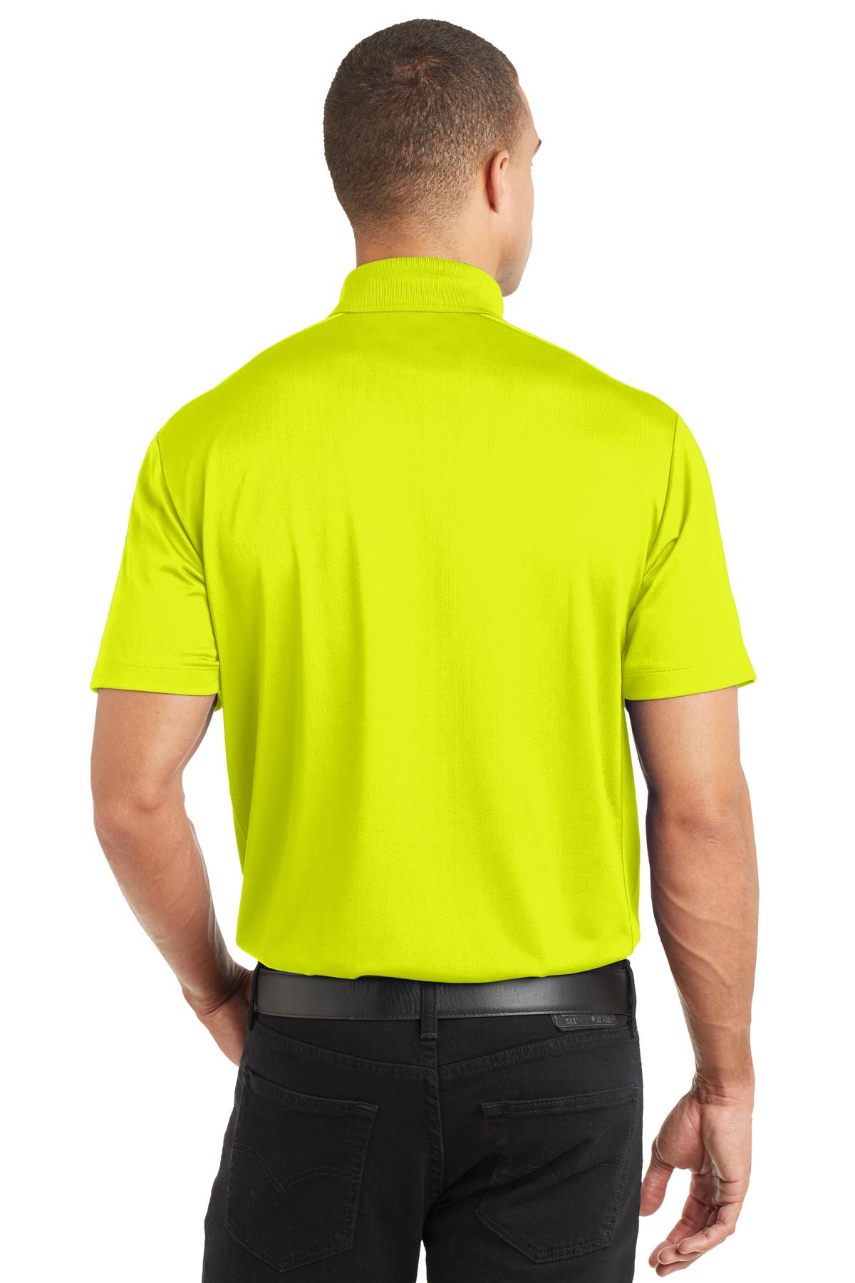 Citron Port Authority Diamond Jacquard Polo. K569 plain