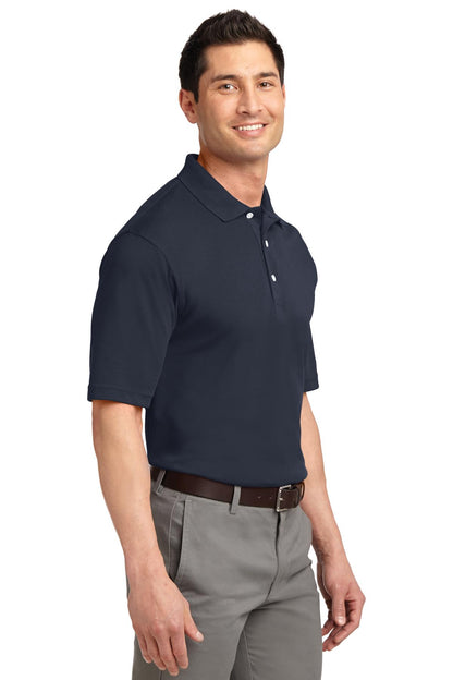 Classic Navy Port Authority Tall Rapid Dry Polo. TLK455 plain